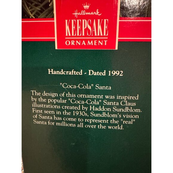 Hallmark Keepsake 1992 Ornament – Coca-Cola Santa “Please Pause Here” Clip-On - Picture 10 of 12